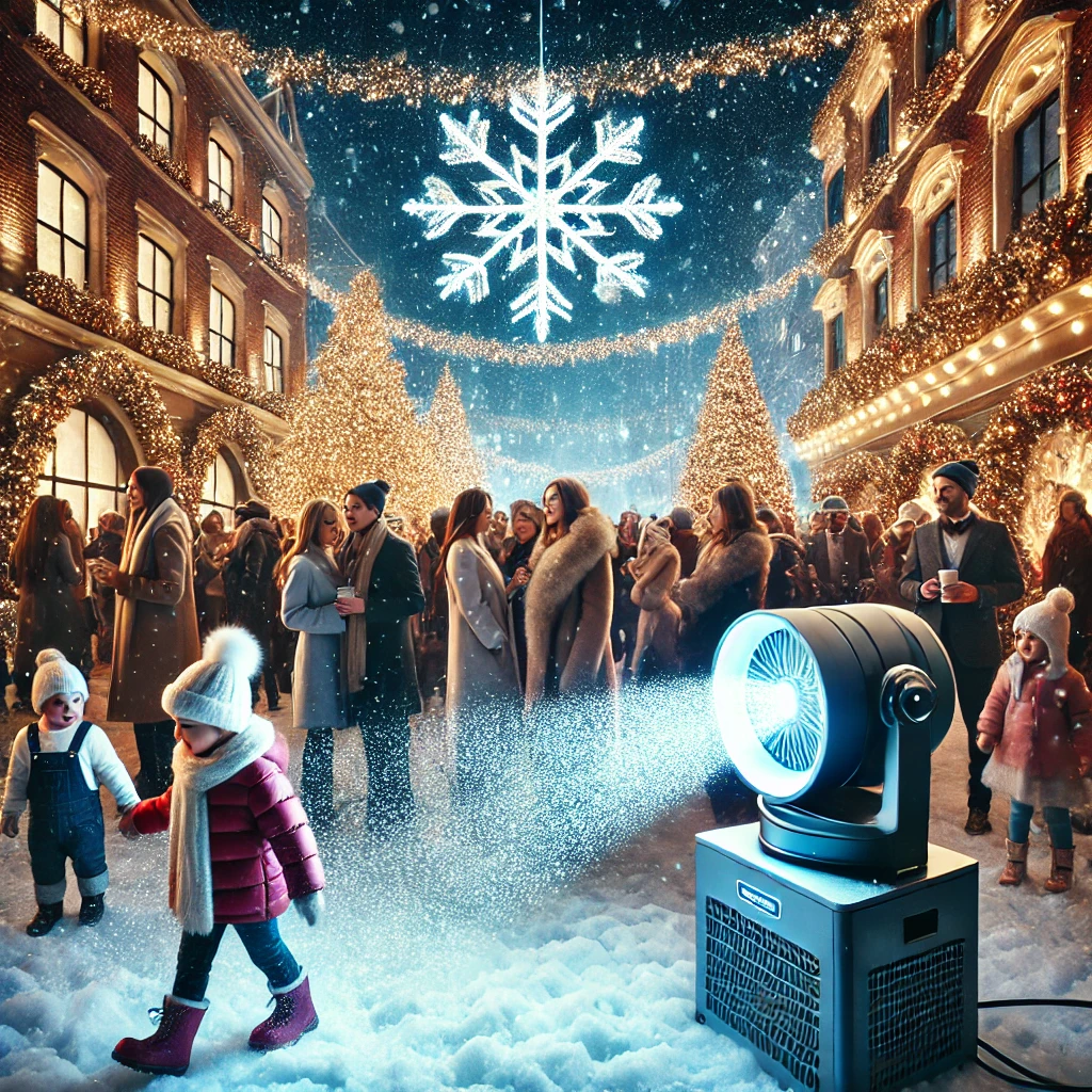 nevada con maquina de nieve