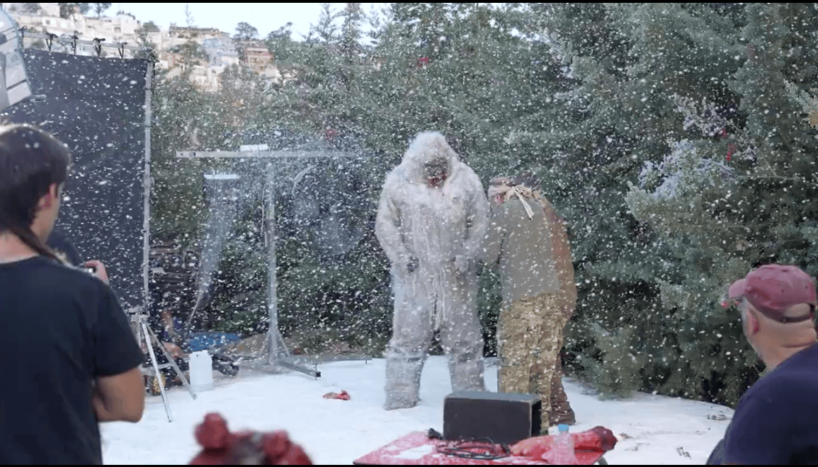 Nieve artificial de nieve pro en el film el berrido de los silencios